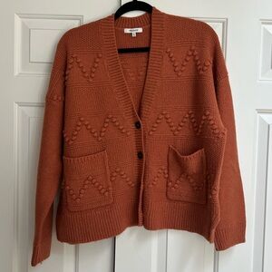 Madewell Zigzag Bobble Cardigan Sweater